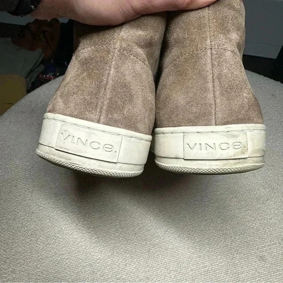 Vince Abe chukka suede Leather sneaker Platform Tan Round toe lining Size 11 main image 7